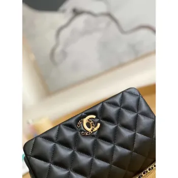 Chanel AS3378 MINI Flap Bag Lambskin Black