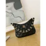 Chanel AS3562 Hobo Handbag Lambskin Black