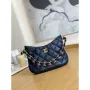Chanel AS3562 Hobo Handbag Lambskin Navy blue
