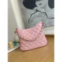 Chanel AS3631 2022 new hippie underarm Hobo bag Lambskin Pink