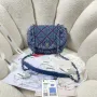Chanel AS3188 22A Beach Denim saddle bag Denim blue