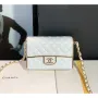 Chanel AS3308 Small Evening Bag 22A Limited Edition White Lambskin Gold