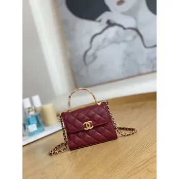 Chanel AP2944 Clutch with Chain Lambskin Wine Red