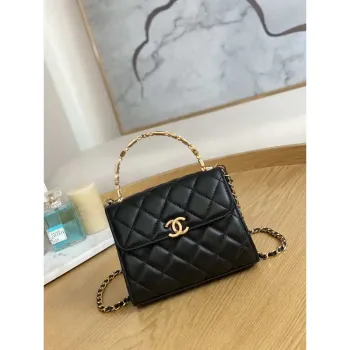 Chanel AP2944 Clutch with Chain Lambskin Black
