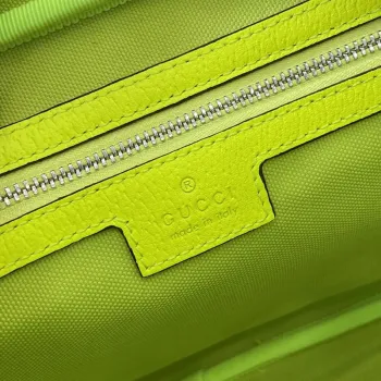 Gucci 839380 Medium Crossbody Bag With Print Acid green