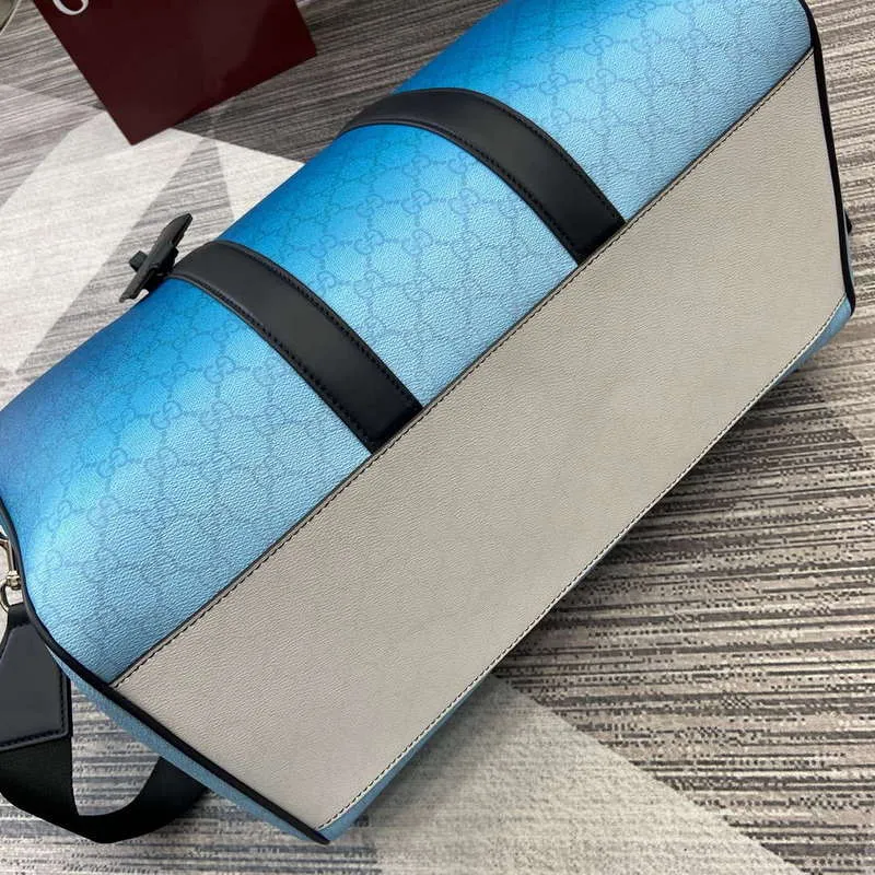 Gucci 835688 Gucci Chroma Medium Duffle Bag Gradient blue