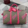 Gucci 834962 Medium Duffle Bag With Print Bright pink
