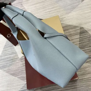 Gucci 837466 Gucci Softbit Maxi Shoulder Bag Gray blue