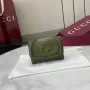 Gucci 818795 Gucci Blondie card case Suede leather Green