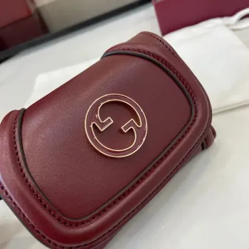 Gucci 818795 Gucci Blondie card case Wine Red