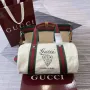 Gucci 816865 Small Printed Canvas Duffle Bag Off white