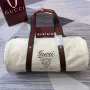 Gucci 816866 Large Printed Canvas Duffle Bag Off white