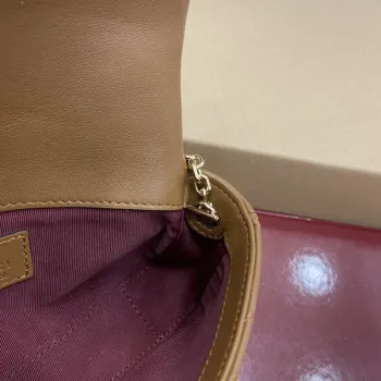 Gucci 841290 GG Marmont Mini Shoulder Bag Brown