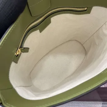 Gucci 833660 Gucci 73 Medium Bucket Bag Green smooth leather