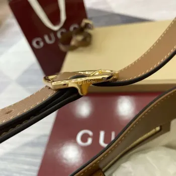 Gucci 833660 Gucci 73 Medium Bucket Bag Brown smooth leather