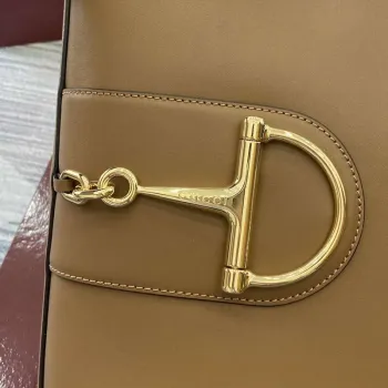 Gucci 833660 Gucci 73 Medium Bucket Bag Brown smooth leather