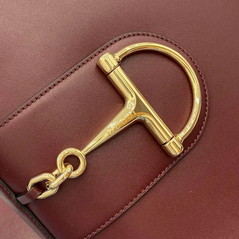 Gucci 833660 Gucci 73 Medium Bucket Bag Ancora Red smooth leather