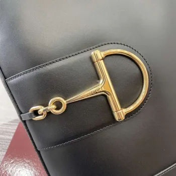 Gucci 833660 Gucci 73 Medium Bucket Bag Black smooth leather