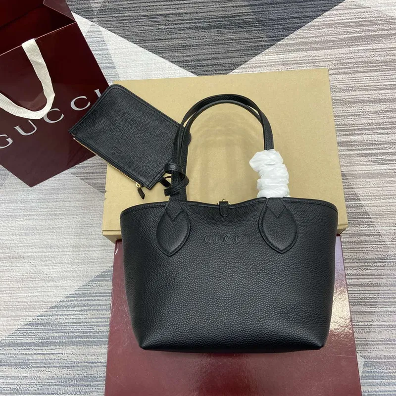 Gucci 839124 Gucci Totissima Small Reversible Tote Bag Black