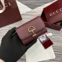 Gucci 828148 Gucci Softbit Card Case Ancora red