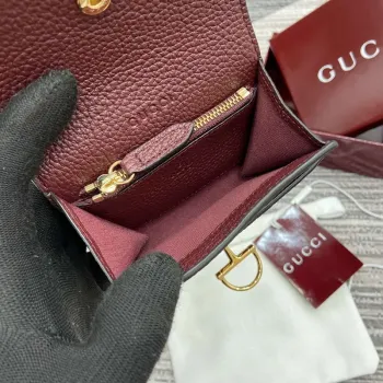 Gucci 828148 Gucci Softbit Card Case Ancora red