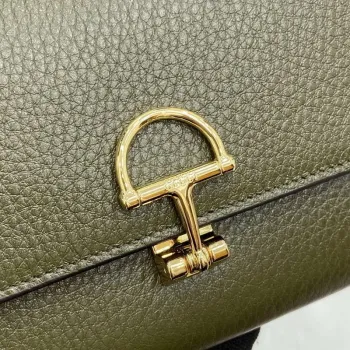 Gucci 828147 Gucci Softbit Continental Wallet Dark Green