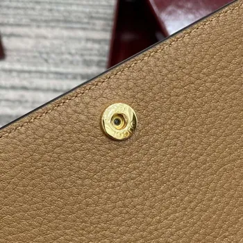 Gucci 828147 Gucci Softbit Continental Wallet Brown