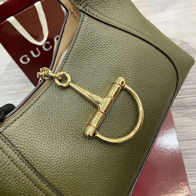 Gucci 837467 Gucci Softbit Medium Top Handle Bag Dark Green