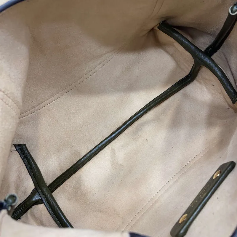 Gucci 837467 Gucci Softbit Medium Top Handle Bag Dark Green