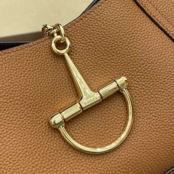 Gucci 837467 Gucci Softbit Medium Top Handle Bag Brown