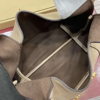 Gucci 837467 Gucci Softbit Medium Top Handle Bag Taupe grainy