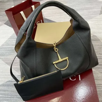 Gucci 837466 Gucci Softbit Maxi Shoulder Bag Black