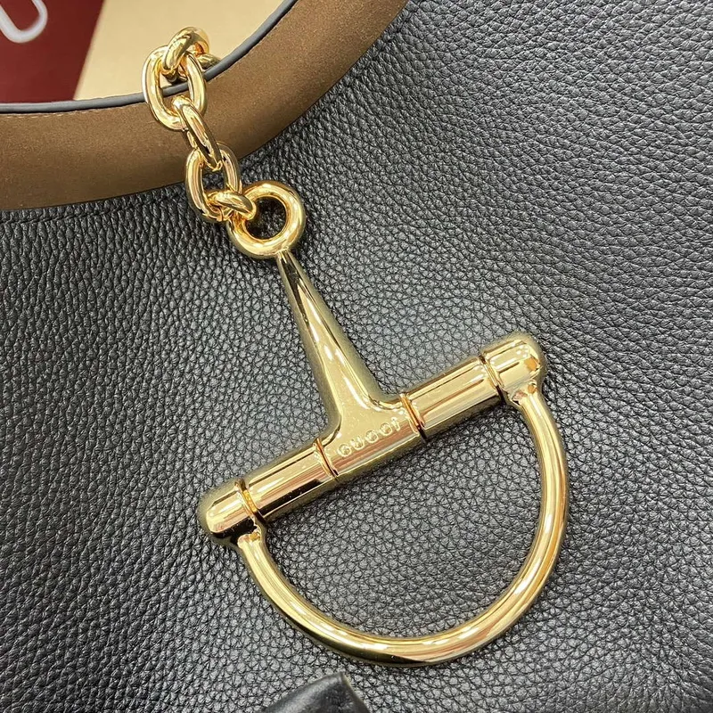 Gucci 837466 Gucci Softbit Maxi Shoulder Bag Black