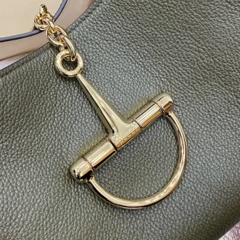 Gucci 837466 Gucci Softbit Maxi Shoulder Bag Dark green