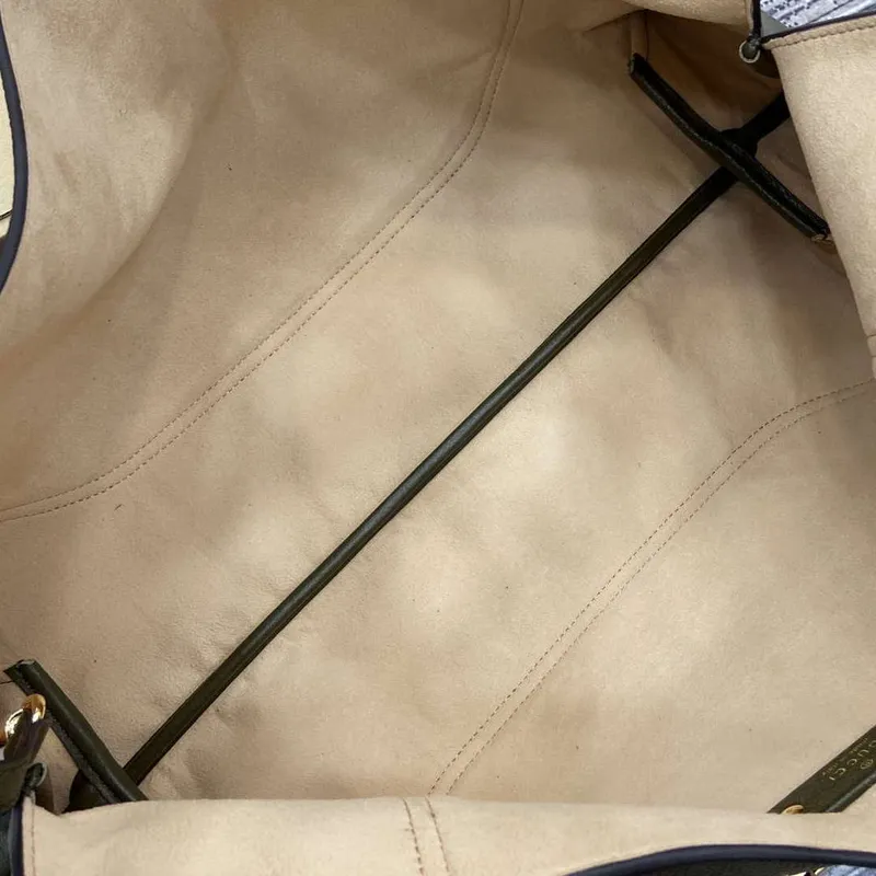 Gucci 837466 Gucci Softbit Maxi Shoulder Bag Dark green