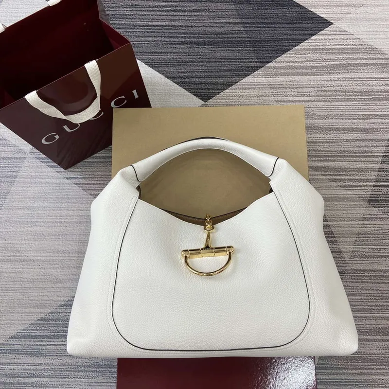 Gucci 837466 Gucci Softbit Maxi Shoulder Bag White