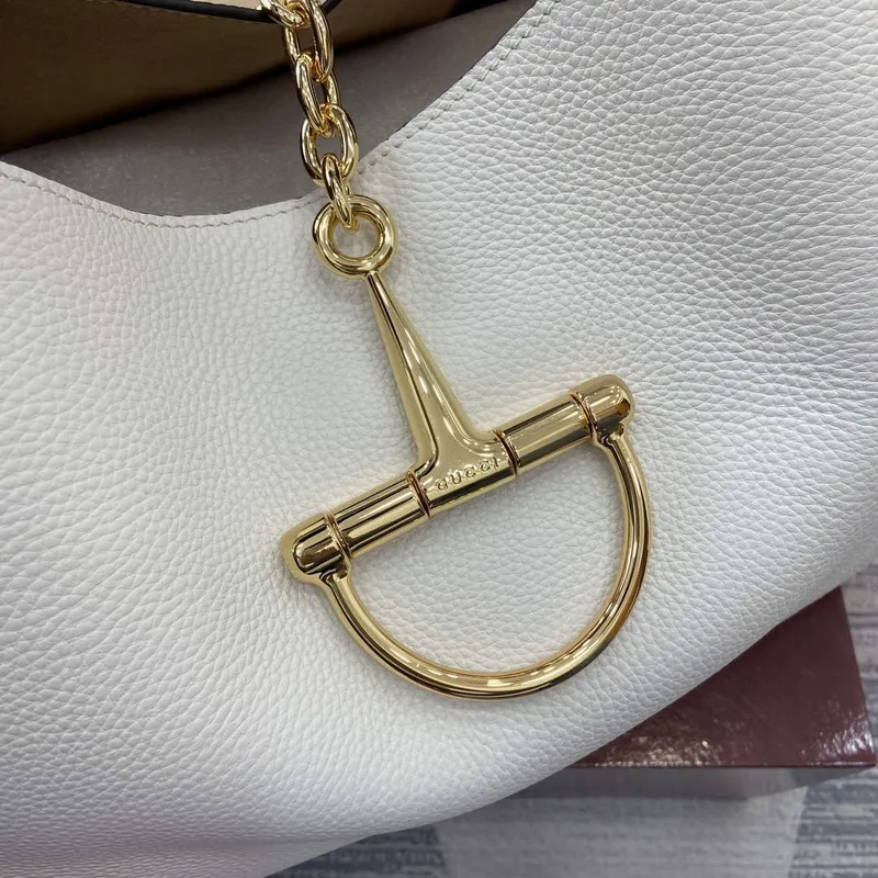 Gucci 837466 Gucci Softbit Maxi Shoulder Bag White