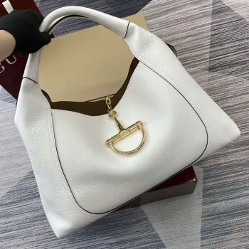 Gucci 837466 Gucci Softbit Maxi Shoulder Bag White