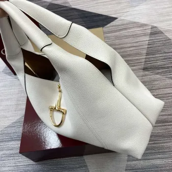 Gucci 837466 Gucci Softbit Maxi Shoulder Bag White