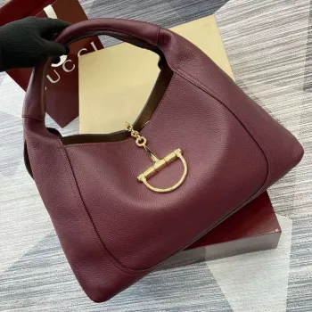 Gucci 837466 Gucci Softbit Maxi Shoulder Bag Ancora Red