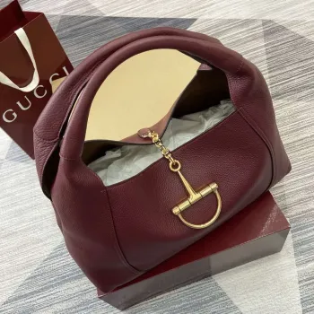 Gucci 837466 Gucci Softbit Maxi Shoulder Bag Ancora Red