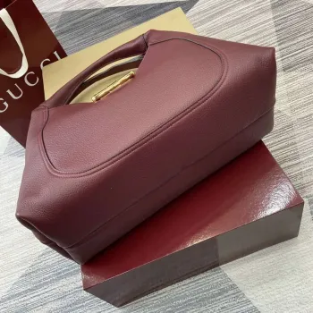 Gucci 837466 Gucci Softbit Maxi Shoulder Bag Ancora Red