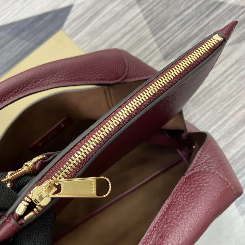 Gucci 837466 Gucci Softbit Maxi Shoulder Bag Ancora Red