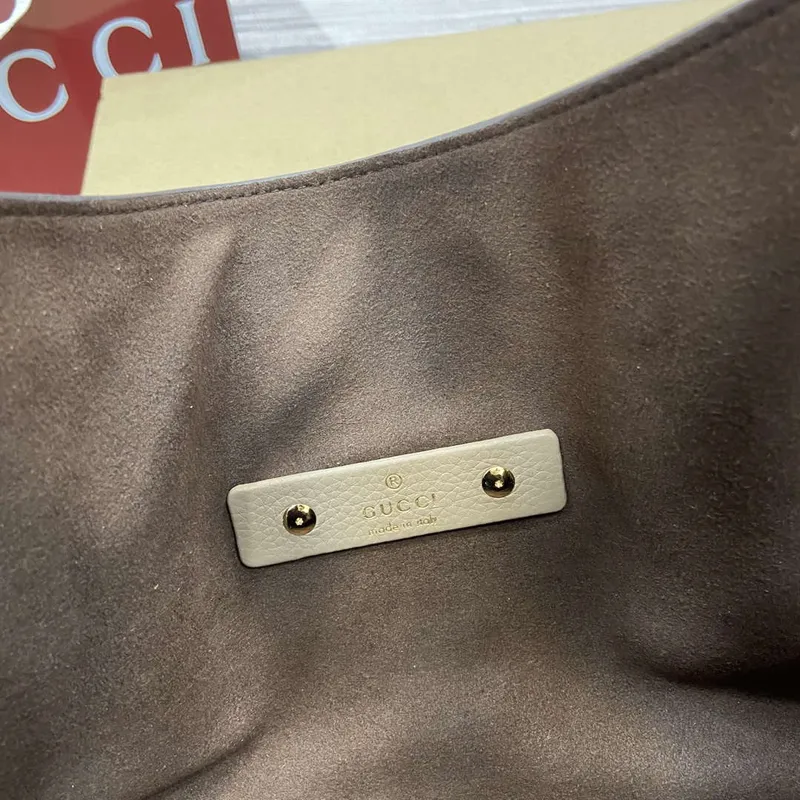 Gucci 837466 Gucci Softbit Maxi Shoulder Bag Taupe grainy
