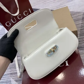 Gucci 827750 Gucci Bamboo Diva Medium Bag White