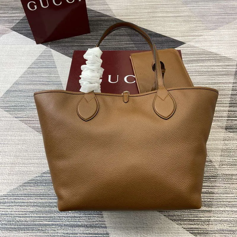 Gucci 839112 Gucci Totissima Large Reversible Tote Bag Brown