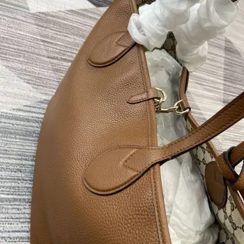 Gucci 839112 Gucci Totissima Large Reversible Tote Bag Brown