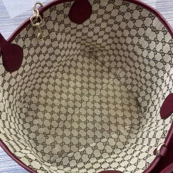 Gucci 839112 Gucci Totissima Large Reversible Tote Bag Red