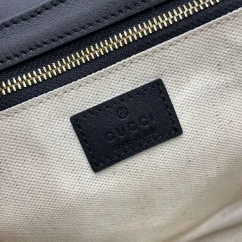 Gucci 815178 Gucci Horsebit 1955 Soft Medium Shoulder Bag Black leather trim