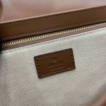 Gucci 815178 Gucci Horsebit 1955 Soft Medium Shoulder Bag Brown leather trim